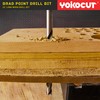 Brad Point Drill Bits Set, 15pcs 12 Inch Long Wood