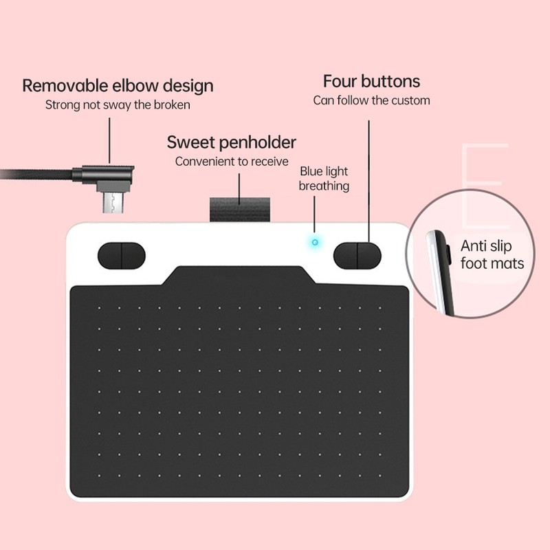 10moons T503 Graphics Tablet Digital Drawing Tablet with 5*3 inch