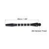 PATIKIL 48mm Dart Shafts, Medium 2BA Thread Aluminum Dart Stems