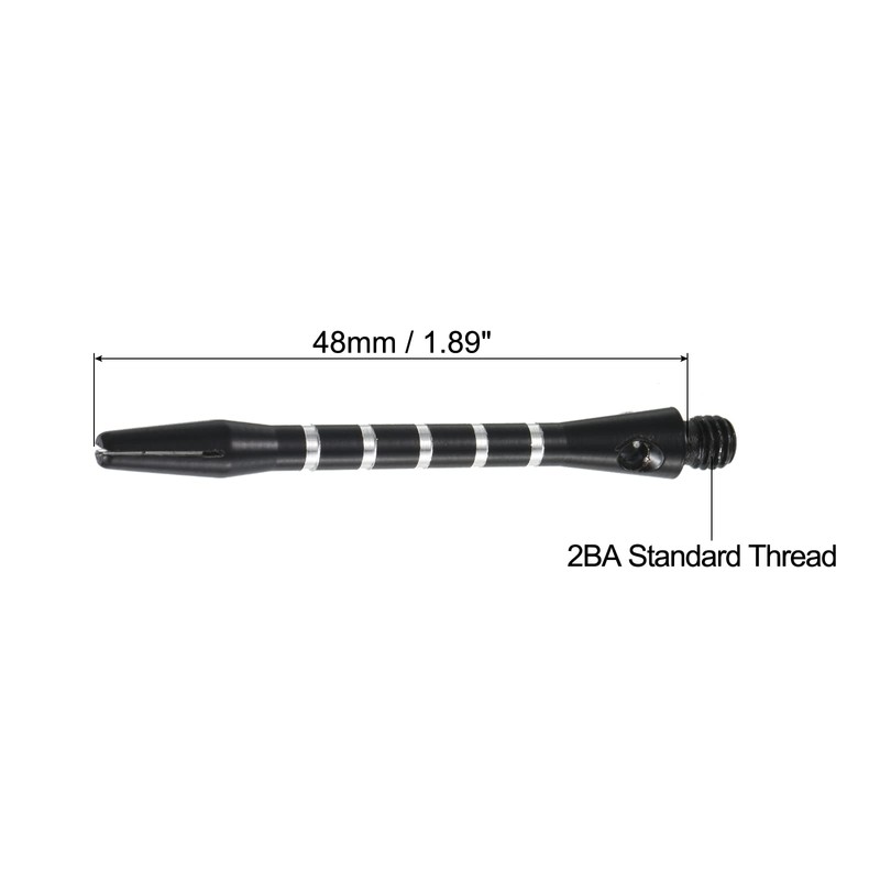 PATIKIL 48mm Dart Shafts, Medium 2BA Thread Aluminum Dart Stems