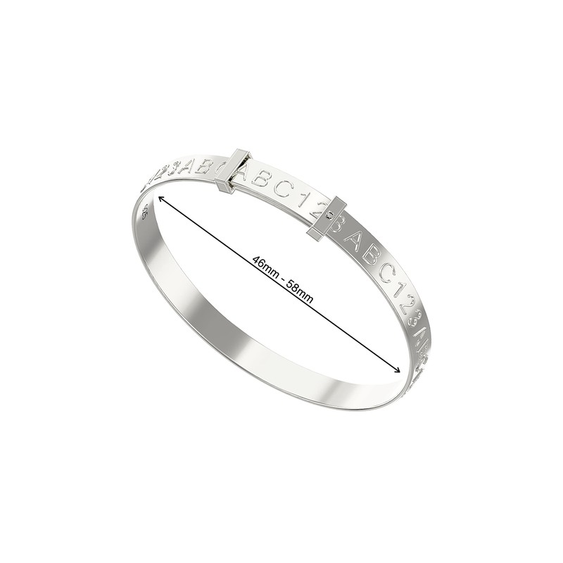 Aeon Jewellery Expanding Baby Bangle - 925 Sterling Silver |