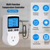 SUMKLIN Plug in Digital Thermostat Temperature Controlled Outlet with Backlit