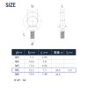 BLOOM SPIRITS Eye Bolt M6 304 Stainless Steel Black (2)