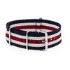 Buran01 VK com Military Nylon Watch Strap Blue/White/Red 20 mm