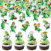 Blumomon 40Pcs Edible Cucumber Cupcake Toppers Cucumber Engagement Baby Shower Birthday Party Cupcake Picks Anniversary Party Decorations Supplies