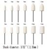 Luo ke 24 Pcs Wool Felt Polishing Bits - 3/32''
