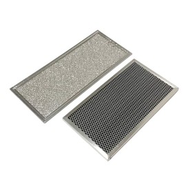 Microwave Grease & Charcoal Filter Set Compatible with GE Model Numbers JVM1653SH05, JVM1653WH04, JVM1653WH05, JVM1660BH04