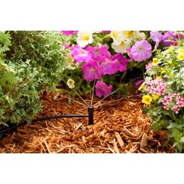 Rain Bird MBH4PKS Drip Irrigation Micro-Bubbler on Stake, 180° Half Circle Pattern, 0-3' Spray Distance, 4-Pack