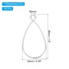 PATIKIL 50pcs Open Bezels, Resin Bezels Pendants Open Back Bezels