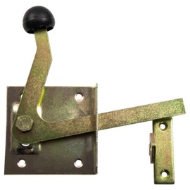 ALPENSTAHL Garden Gate Latch Galvanised Garden Gate Lock with Latch Hook | Door Fitting for Screwing | Metal Gate Lock Can Be Used on Both Sides | 1 Piece - Iron Gate Crucible for Wooden Doors & Iron