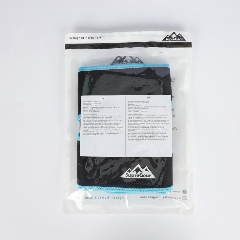 supregear Thigh Wraps Support, Adjustable Compression Neoprene Thigh Sleeve Hamstring