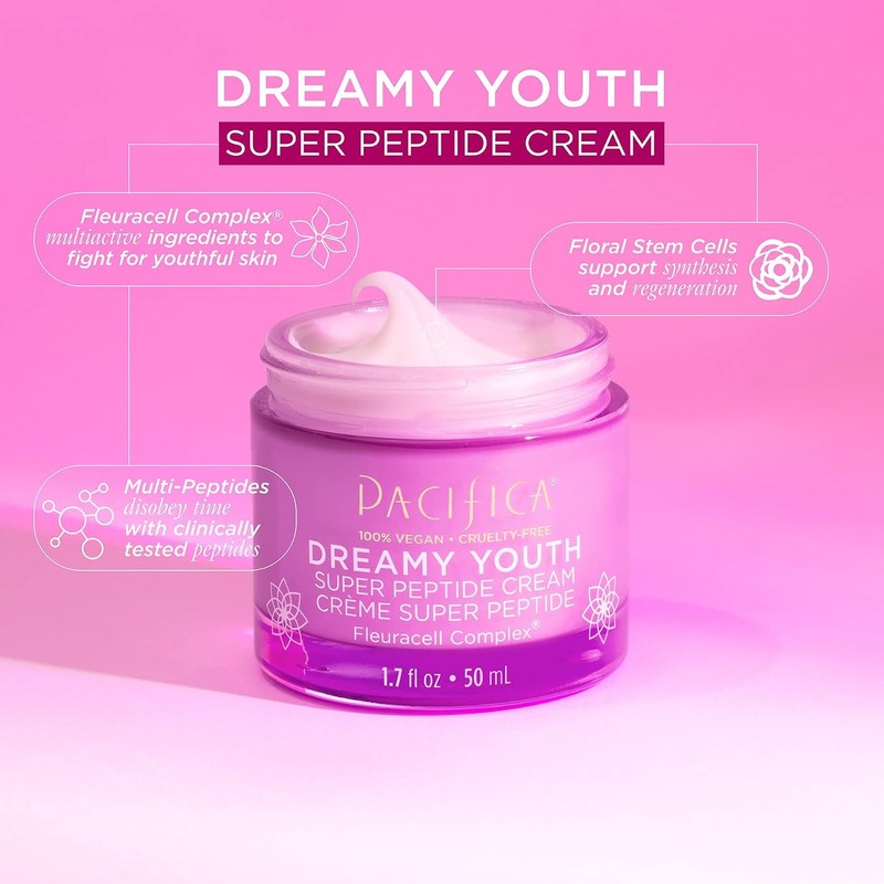 Pacifica Dreamy Youth Super Peptide Cream Cream Unisex 1.7 oz
