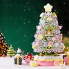 LUOGFYNI Sweetheart Christmas Tree Building Blocks Set, Christmas Music Box