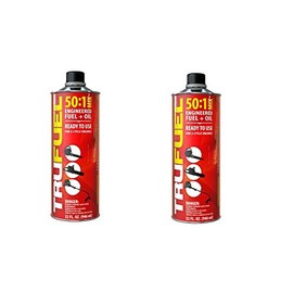 TruFuel Pre-Blended 2-Cycle Fuel for Outdoor Equipment - 32 oz. (2-Pack, 50:1)
