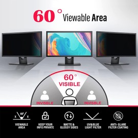 HOLDWLDSHT 27 Inch(Diagonal) Privacy Screen Filter Aspect Ratio 16:9 Widescreen Computer Monitor Privacy Shield and Anti-Glare Protector- Anti-Scratch Protective Film