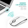 VssoPlor Wireless Mouse, 2.4G Slim Portable Computer Mice with Nano