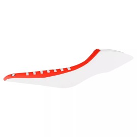 Honda TRX 700 XX Gripper Seat Cover   WHITE / BRIGHT RED / WHITE Ribs  #239