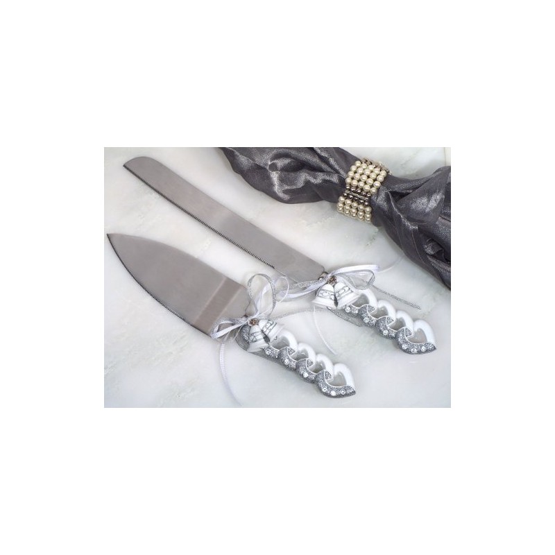 Wedding Bells Cake and Knife Set