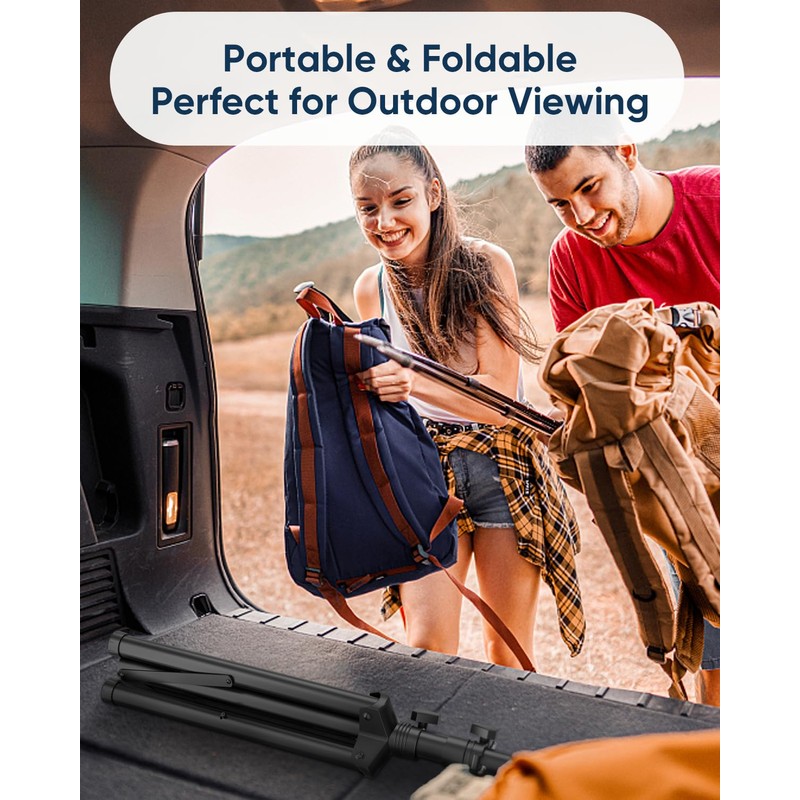 FORGING MOUNT Tripod Portable Floor TV Stand,Foldable Stand Height Adjustable