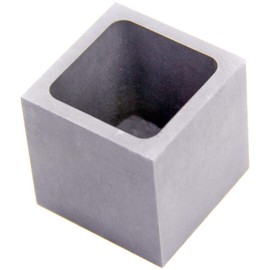 Graphite Ingot Mold, High Purity Refining Graphite, Melting Casting Mould for Gold Silver Aluminum Copper Brass Zinc Plumbum and Alloy Metals (1.97x1.97x1.97inch/1000gGold)