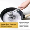 D&S* MART Soap Dispensing Dish Brush, Kitchen Brush for Pot