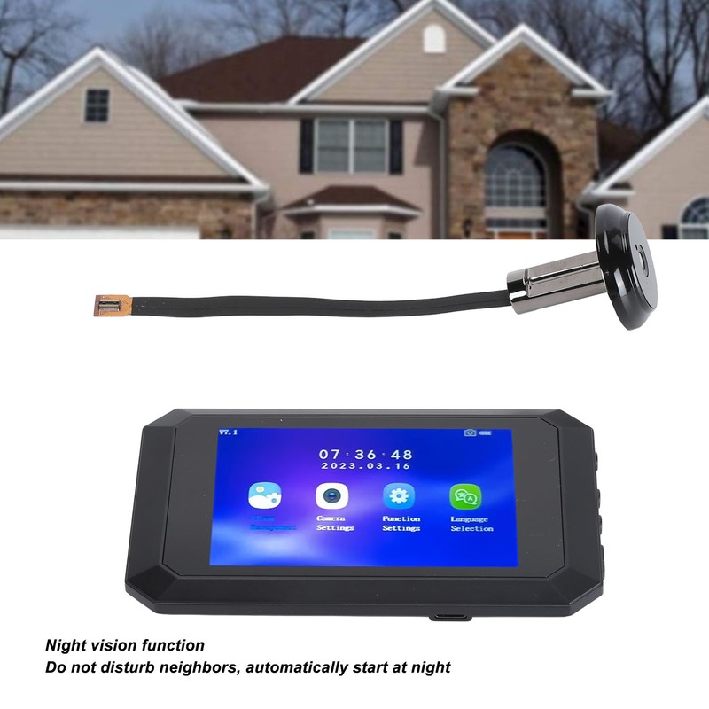 3.97 Inch Smart Door Viewer Motion Detection 1080P Imaging 135