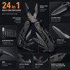 24-in-1 Stainless Steel Multitool for Repairs – Compact Pliers, Wire