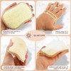 Almooni Premium Exfoliating Loofah Pad Body Scrubber, Made with Natural