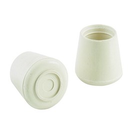 Shepherd Hardware 3211 5/8-Inch White Rubber Leg Tip, 40-Pack