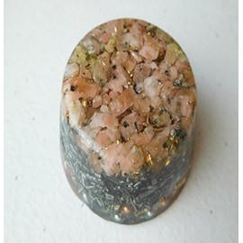 Calcite Strawberry Pink Orgone Generator Energy Accumulator 528Hz/7.83Hz/Advance Harmonics Many Beautiful Ingredients and Colors!! (Calcite Strawberry Pink)