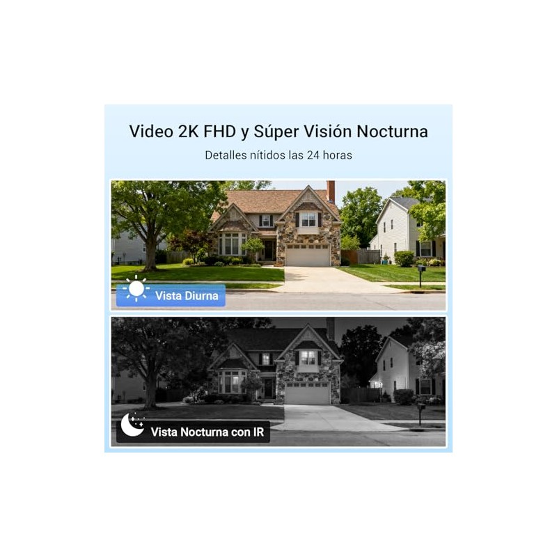 vantisan Timbre con Camara para Exterior con Head-to-Toe View, 2K