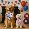 THLOH 4th of July Dog Bandanas with Snap Button, 2