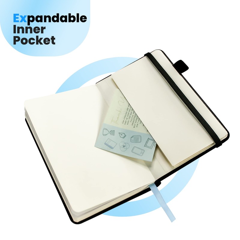 Tasalas Pocket Notebook Portable A6 Notebooks with Inner Pocket and