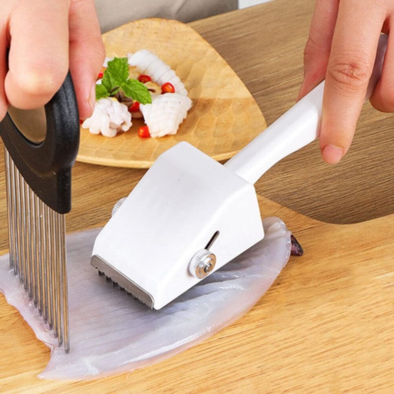 Luxshiny Squid Cutting Professional Squid Cutter Kitchen Accessory Home Cuttlefish