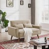 Jarenie 48" Loveseat Sofa, 2 Seater Love Seat Mid Century