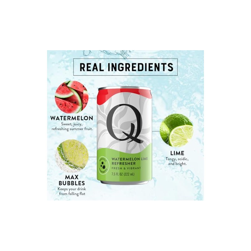 Q MIXERS Refreshers Sparkling Hydration Beverage Variety Pack (8PK) –
