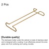 uxcell Wine Glass Rack Under Cabinet, 2Pcs 10-Inch Stemware Wine
