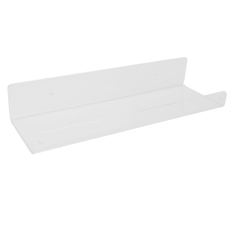 2Pcs Floating Wall Ledge Shelf Acrylic Concealed Bathroom Rack for