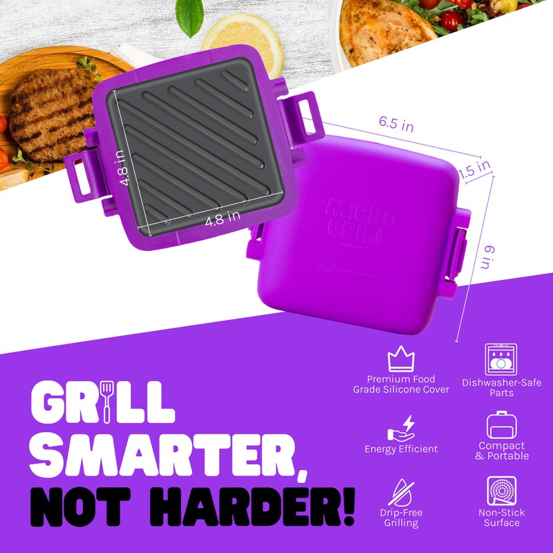 Toastie Maker, Microwave Grill, Sandwich Toaster, 3 Minute Grilled Cheese,