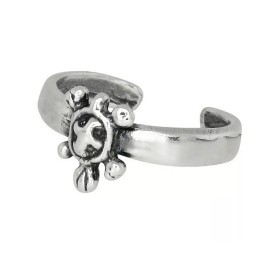 eJewelryPlus Sterling Silver .925 Turtle Toe Ring Adjustable Size | Made In USA