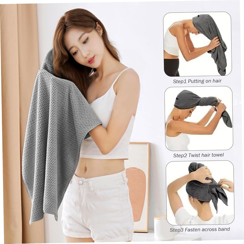 Toalla De Microfibra Para El Cabello Para Mujer Toalla De