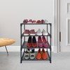 HITHIM HITHIM 4 Tiers Small Shoe Rack,Narrow Stackable Shoe Shelf
