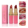 Conjunto De 6 Unidades De Batom Glitter, Impermeável De Long