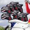 Craftsman Golf Iron Covers Shark Embroideried with 3D Fin 8pcs