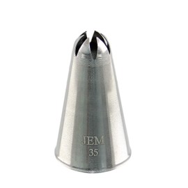 JEM Closed Star Piping Nozzle, Decorating Tip, no. 35