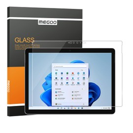 Protector de pantalla de cristal Megoo diseñado para Surface Go 4/3/2 de 10,5 pulgadas (liberación 2020-2023) vidrio templado, fácil instalación, (funciona con lápiz de superficie)