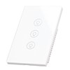 Smart Light Switch APP Control 3 Way Tempered Glass Panel