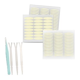 1440 pcs Eyelid Strips Invisible Waterproof Eyelid Lifter Tape 3 Types for Hooded Eyes Lift Strips for Lash Extensions