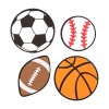 Fun Express Sports Ball Magnets Craft Kit - Makes 12
