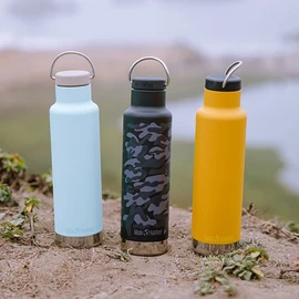 Klean Kanteen 1008492 Classic Insulated Drink Bottle, 20 oz (592 ml), Blue Tint